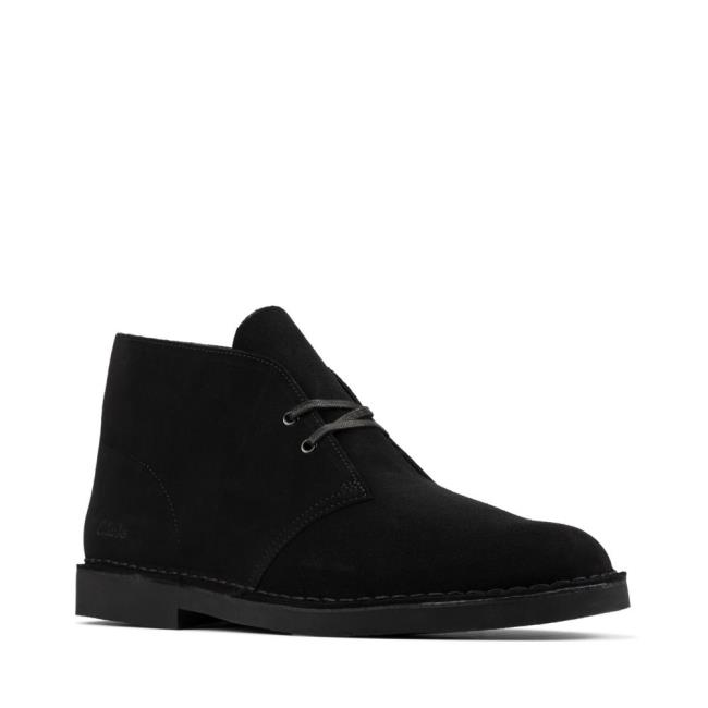 Férfi Clarks Desert Boot 2 Originals Bakancs Fekete | CLK298USR