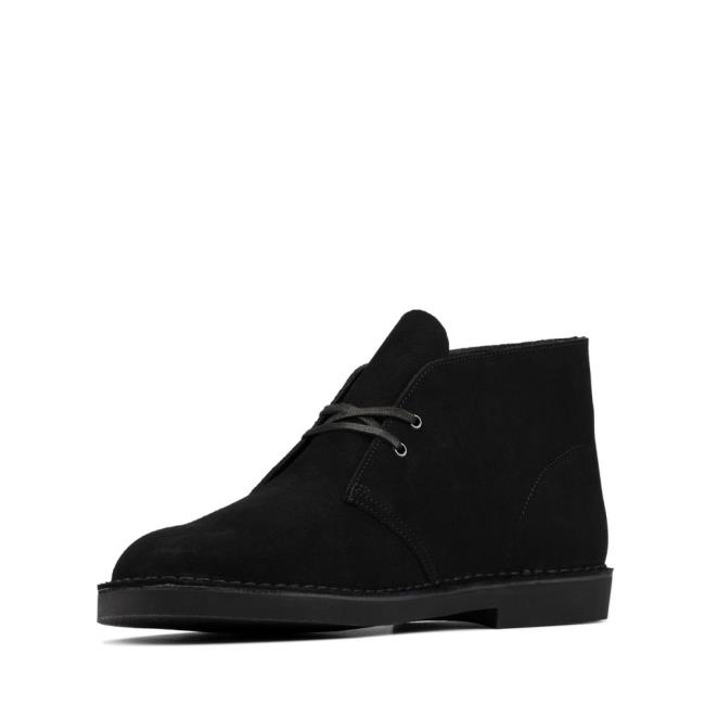 Férfi Clarks Desert Boot 2 Originals Bakancs Fekete | CLK298USR