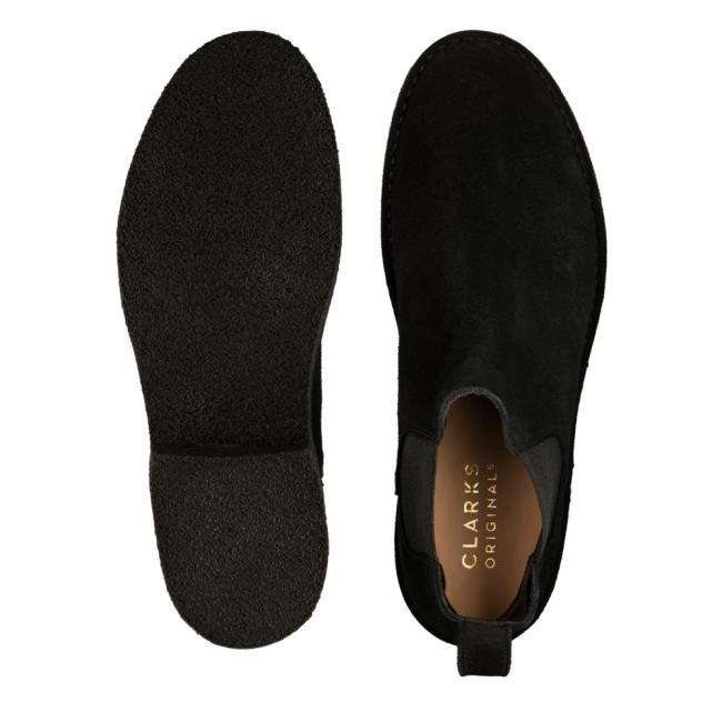 Férfi Clarks Desert Chelsea 2 Chelsea Csizma Fekete | CLK361JOP