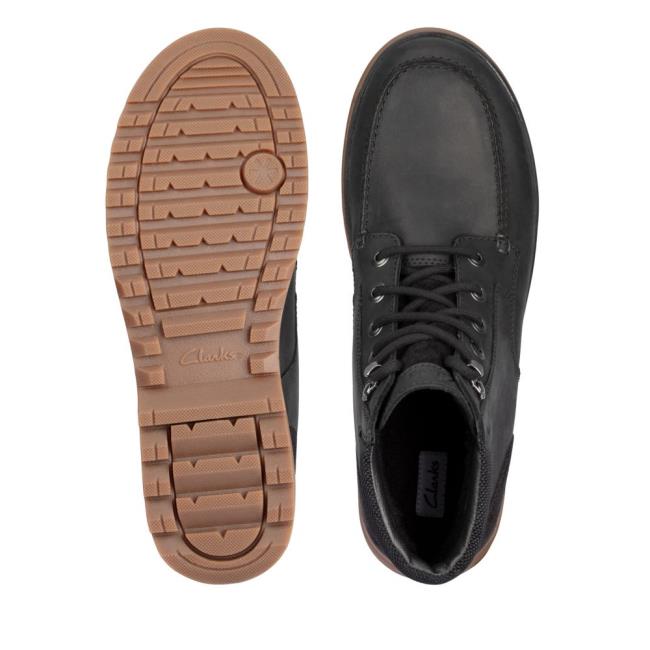 Férfi Clarks Ripway Hi GTX Originals Bakancs Fekete | CLK769SEP