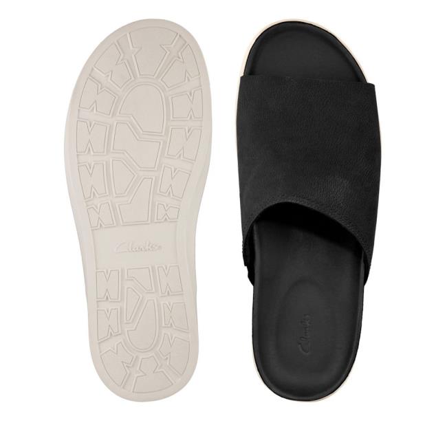 Férfi Clarks Sunder Papucs Szandál Fekete | CLK136QUE