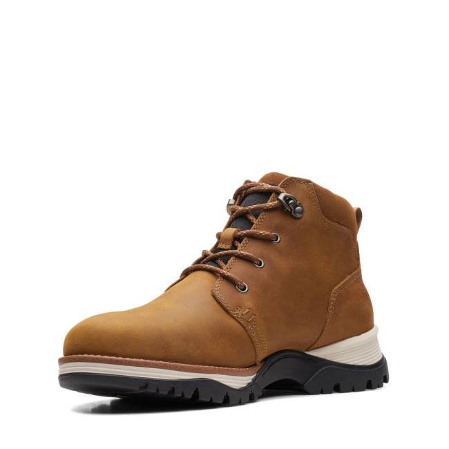 Férfi Clarks Topton Mid GORE-TEX Bokacsizma Barna | CLK390VPX