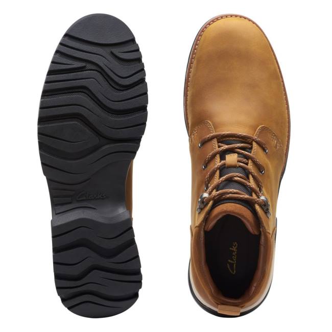 Férfi Clarks Topton Mid GORE-TEX Bokacsizma Barna | CLK390VPX