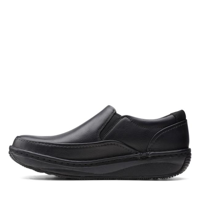 Férfi Clarks Un Soul Step Fekete Cipő Fekete | CLK382RXS