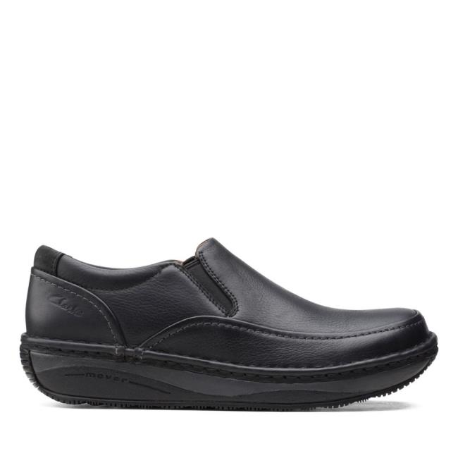 Férfi Clarks Un Soul Step Fekete Cipő Fekete | CLK382RXS