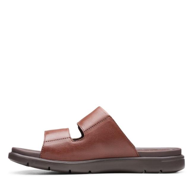 Férfi Clarks Unwilmore Part Szandál Barna | CLK385JXW