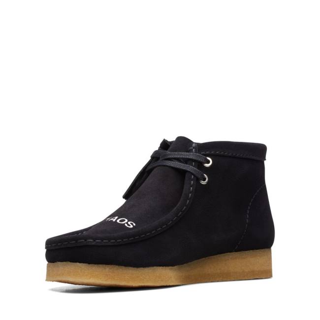 Férfi Clarks Wallabee Alkalmi Csizma Fekete | CLK914WLI