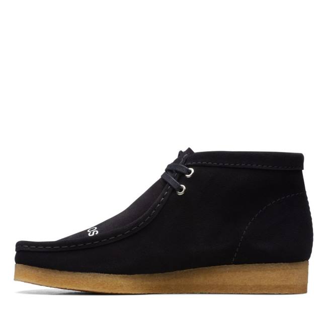 Férfi Clarks Wallabee Alkalmi Csizma Fekete | CLK914WLI