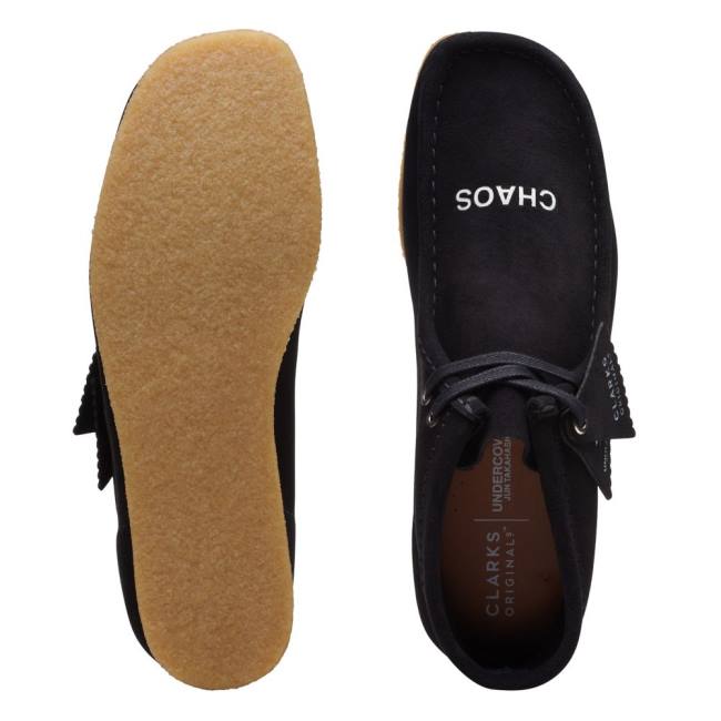 Férfi Clarks Wallabee Alkalmi Csizma Fekete | CLK914WLI