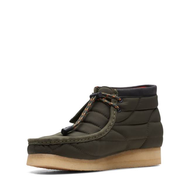 Férfi Clarks Wallabee Alkalmi Csizma Khaki | CLK016ODV