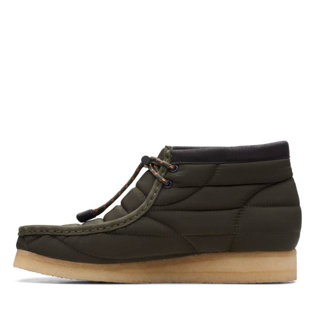 Férfi Clarks Wallabee Alkalmi Csizma Khaki | CLK016ODV