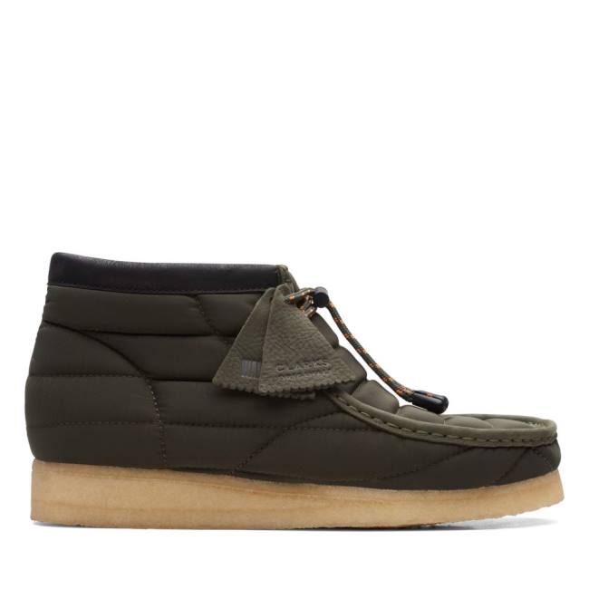 Férfi Clarks Wallabee Alkalmi Csizma Khaki | CLK016ODV