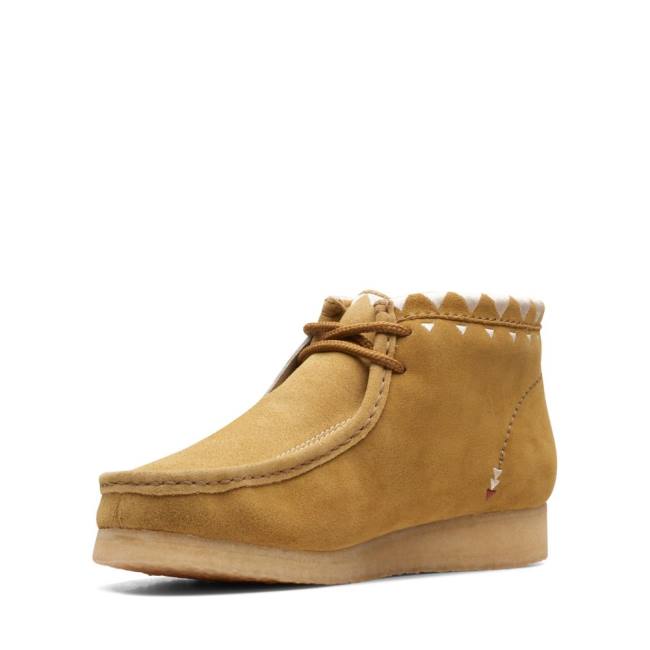 Férfi Clarks Wallabee Alkalmi Csizma Khaki | CLK904SXZ