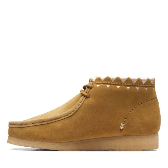 Férfi Clarks Wallabee Alkalmi Csizma Khaki | CLK904SXZ