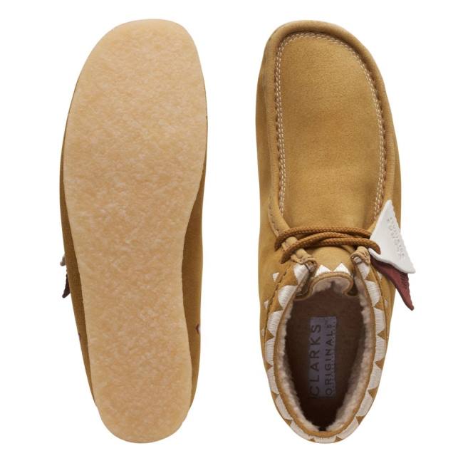 Férfi Clarks Wallabee Alkalmi Csizma Khaki | CLK904SXZ