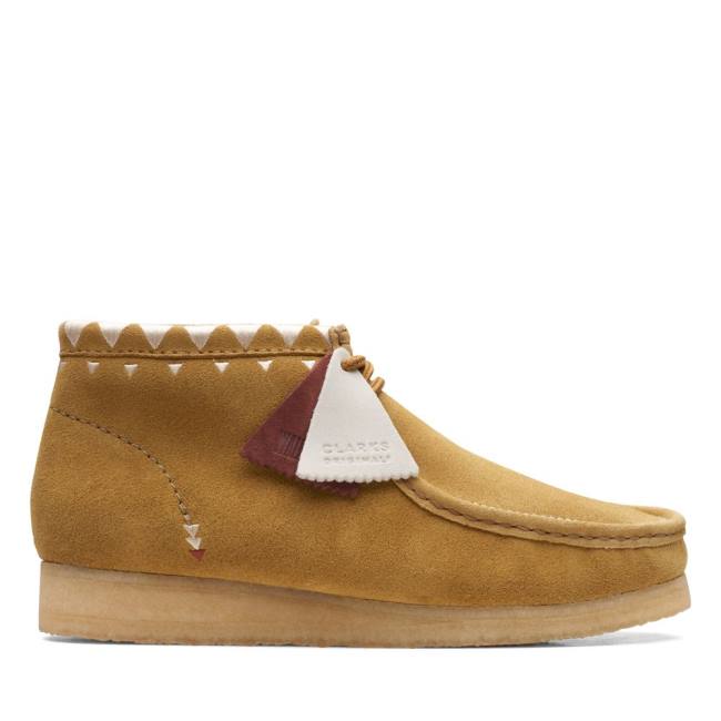 Férfi Clarks Wallabee Alkalmi Csizma Khaki | CLK904SXZ