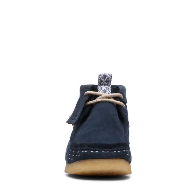 Férfi Clarks Wallabee Alkalmi Csizma Sötétkék | CLK016YSR