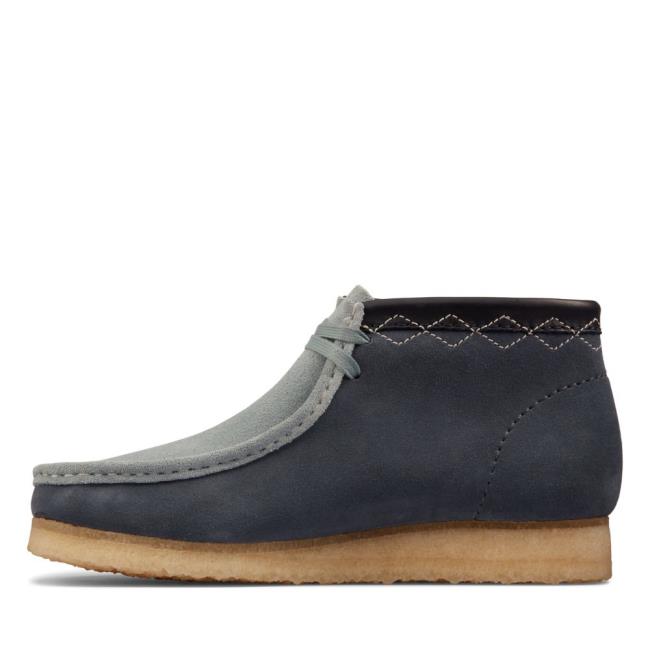 Férfi Clarks Wallabee Boot Alkalmi Csizma Kék | CLK409PKS