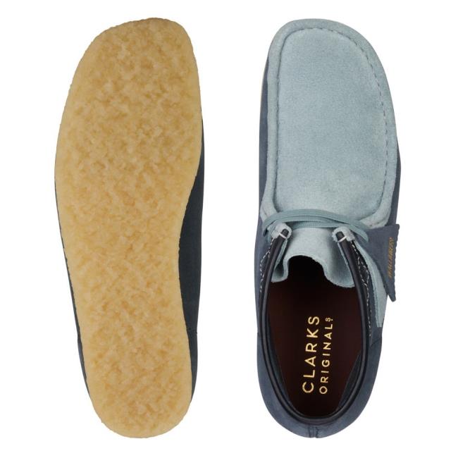 Férfi Clarks Wallabee Boot Alkalmi Csizma Kék | CLK409PKS