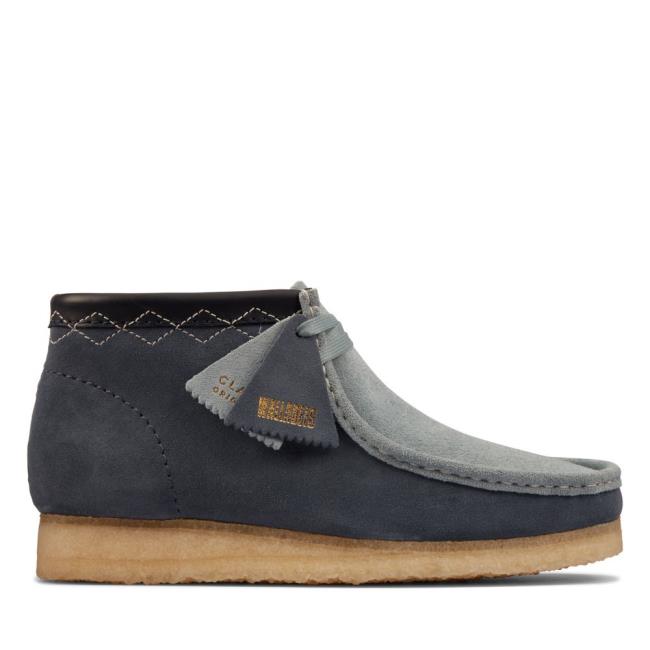 Férfi Clarks Wallabee Boot Alkalmi Csizma Kék | CLK409PKS