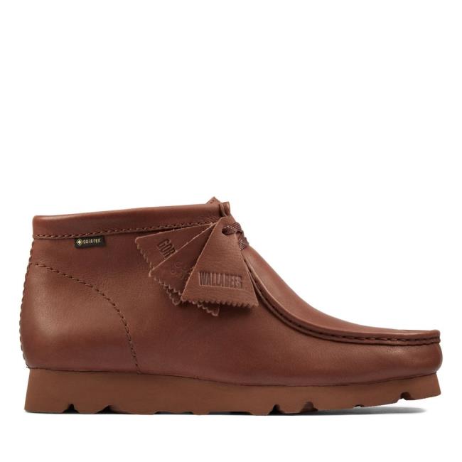 Férfi Clarks Wallabee Boot GORE-TEX Originals Bakancs Sötétbarna | CLK647HXR