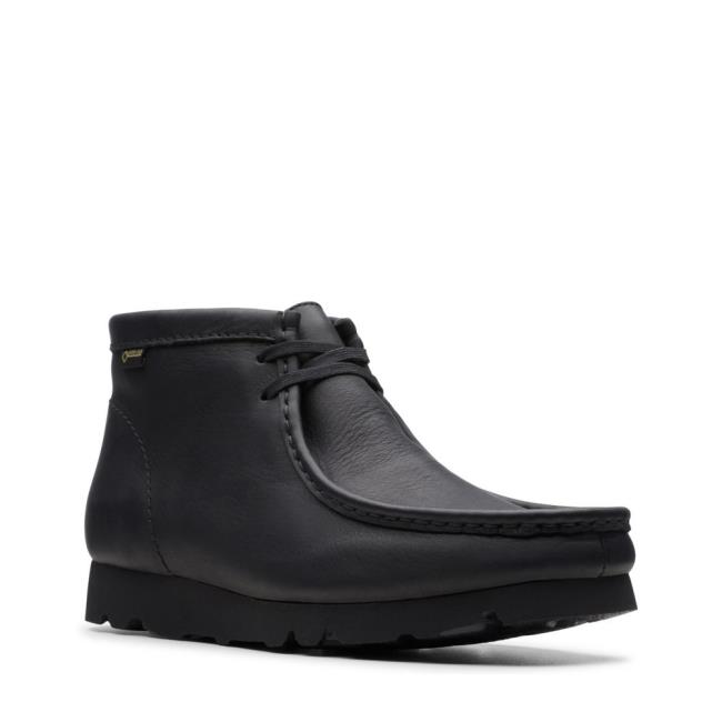 Férfi Clarks Wallabee Boot GORE-TEX Originals Bakancs Fekete | CLK890CLN