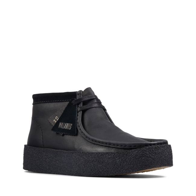 Férfi Clarks Wallabee Cup Alkalmi Csizma Fekete | CLK724VQK