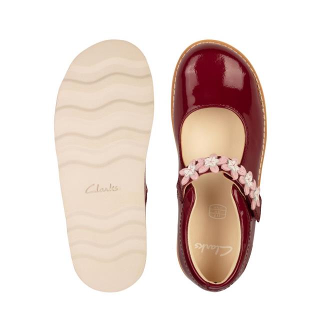 Lány Clarks Crown Petal Kid Kényelmi Cipő Rózsaszín | CLK986DGE