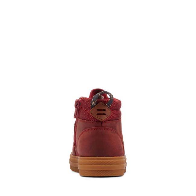 Lány Clarks Nova Hike Kid Originals Bakancs Bordó | CLK407WZX