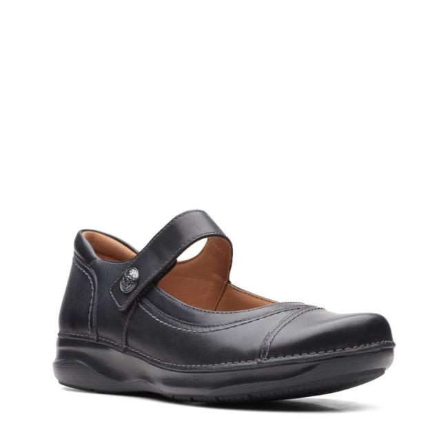 Női Clarks Appley Walk Fekete Cipő Fekete | CLK748KHW