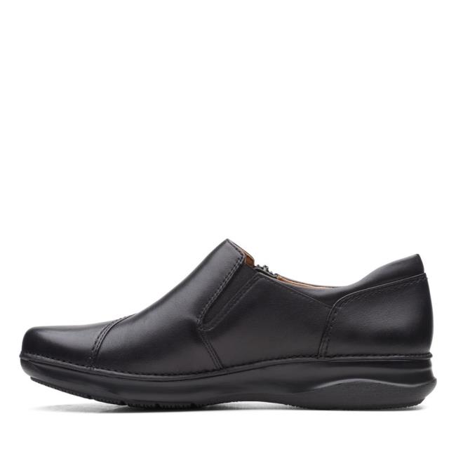 Női Clarks Appley Zip Fekete Cipő Fekete | CLK489SBV