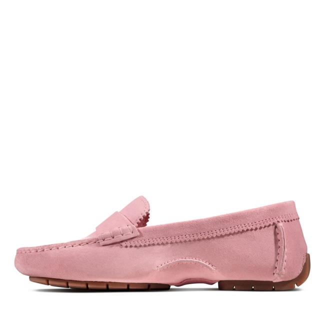 Női Clarks C Mocc Balerina Cipő Rózsaszín | CLK803OQC