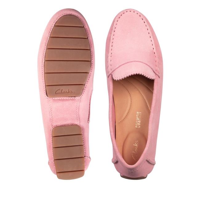 Női Clarks C Mocc Balerina Cipő Rózsaszín | CLK803OQC