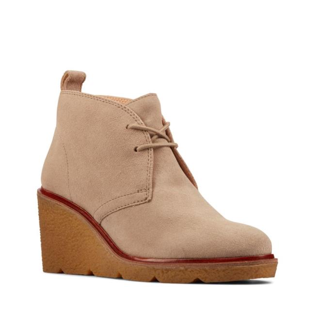 Női Clarks Clarkford DBT Magassarkú Csizma Barna | CLK274PSZ