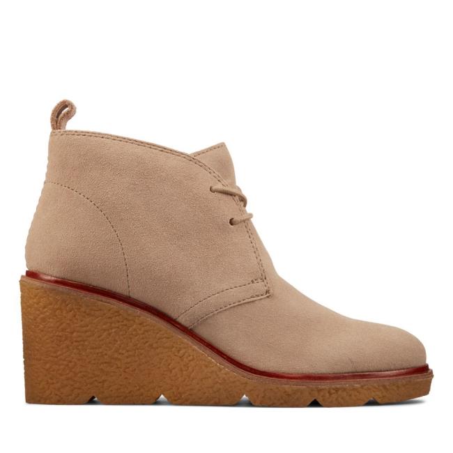 Női Clarks Clarkford DBT Magassarkú Csizma Barna | CLK274PSZ