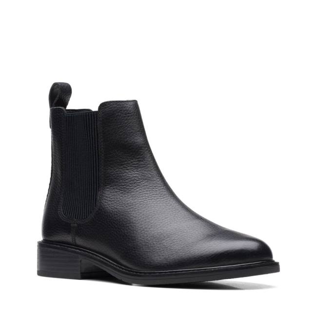 Női Clarks Cologne Arlo Bokacsizma Fekete | CLK823WIS