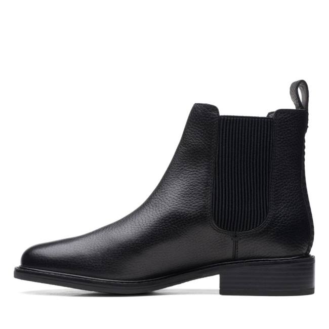 Női Clarks Cologne Arlo Bokacsizma Fekete | CLK823WIS