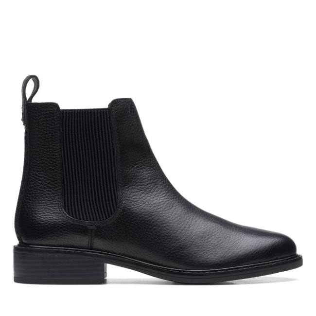 Női Clarks Cologne Arlo Bokacsizma Fekete | CLK823WIS