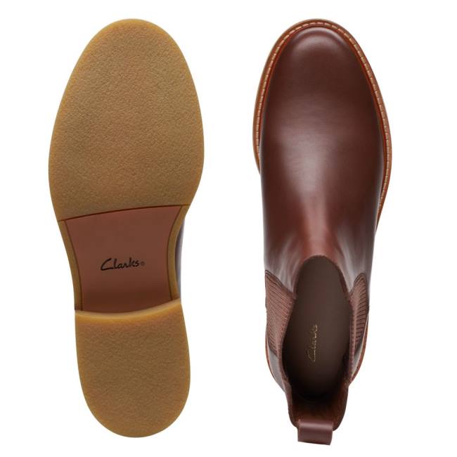 Női Clarks Cologne Arlo Bokacsizma Sötétbarna | CLK153THY