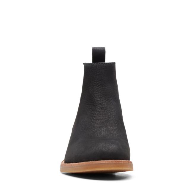 Női Clarks Cologne Top Bokacsizma Fekete | CLK017JVI