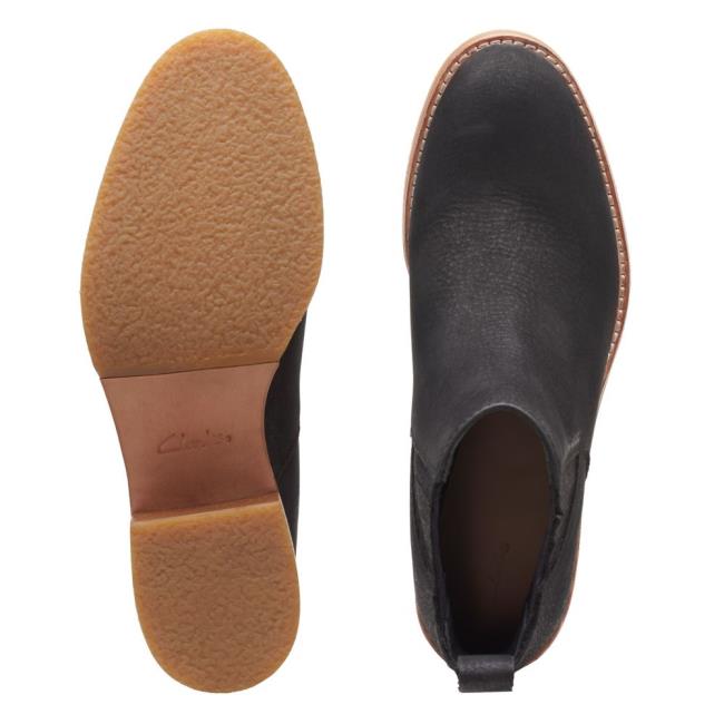 Női Clarks Cologne Top Bokacsizma Fekete | CLK017JVI