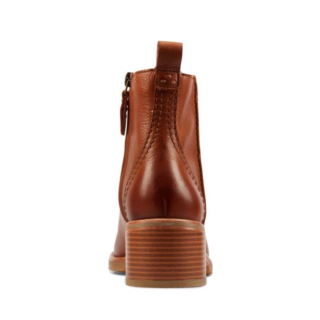 Női Clarks Cologne Zip Bokacsizma Sötétbarna | CLK491ETD