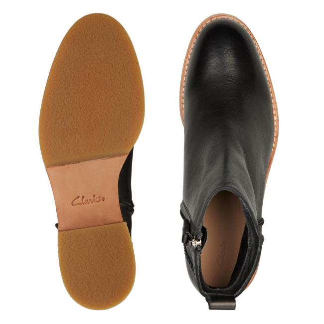 Női Clarks Cologne Zip Magassarkú Csizma Fekete | CLK690AMY