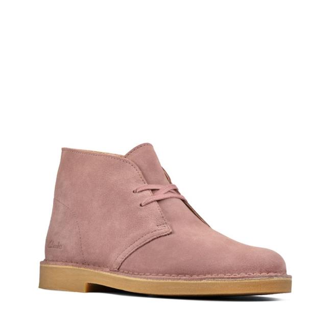 Női Clarks Desert Boot 2 Bokacsizma Rózsaszín | CLK127XCQ