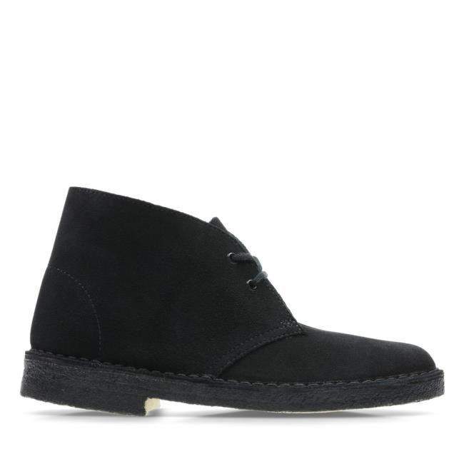 Női Clarks Desert Boot Bokacsizma Fekete | CLK740WEY