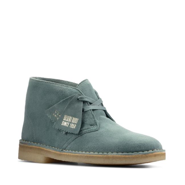 Női Clarks Desert Boot Bokacsizma Kék | CLK169OFE