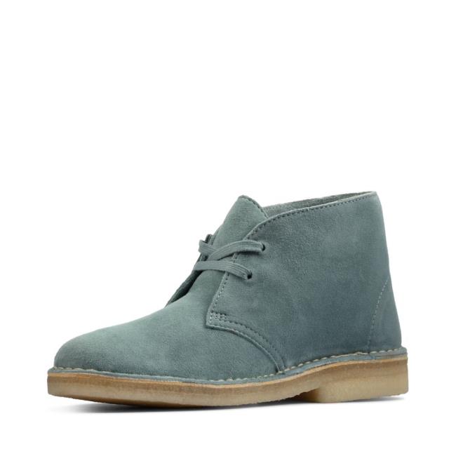 Női Clarks Desert Boot Bokacsizma Kék | CLK169OFE