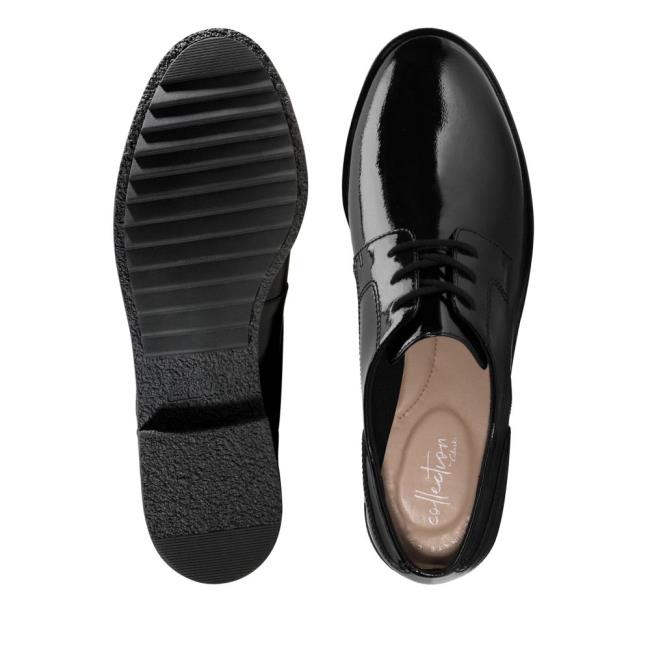 Női Clarks Griffin Lane Balerina Cipő Fekete | CLK719PEO