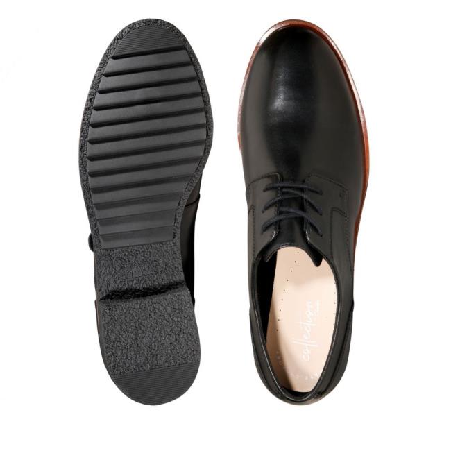 Női Clarks Griffin Lane Balerina Cipő Fekete | CLK732KCV