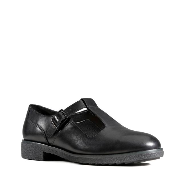 Női Clarks Griffin Town Fekete Cipő Fekete | CLK651KIZ